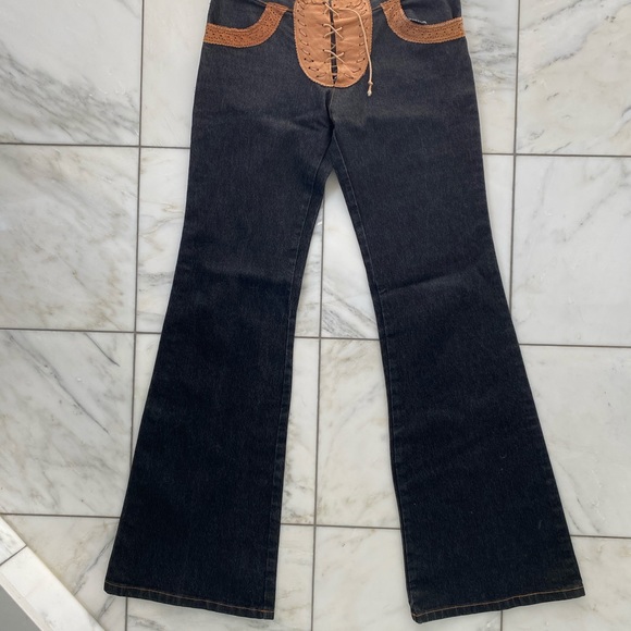 Vintage western style low rise jeans - Picture 2 of 5